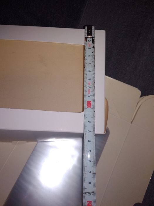 Упаковочная коробка с окошком,белая, 200*130*50мм.