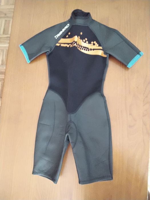 Fato Surf curto Criança Neoprene tribord 10 anos decathlon