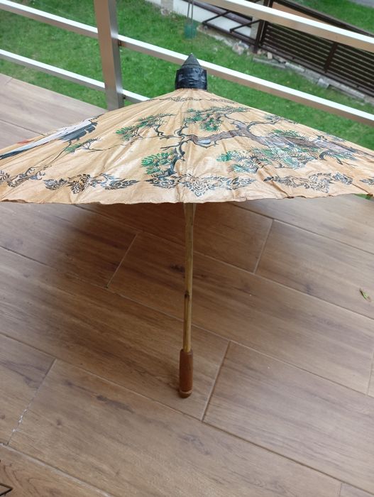 Orientalny Parasol japoński chiński azjatycki ręcznie malowany