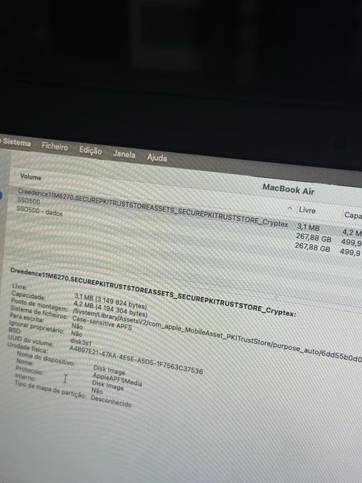 Mac Air 2012 i5 512gb