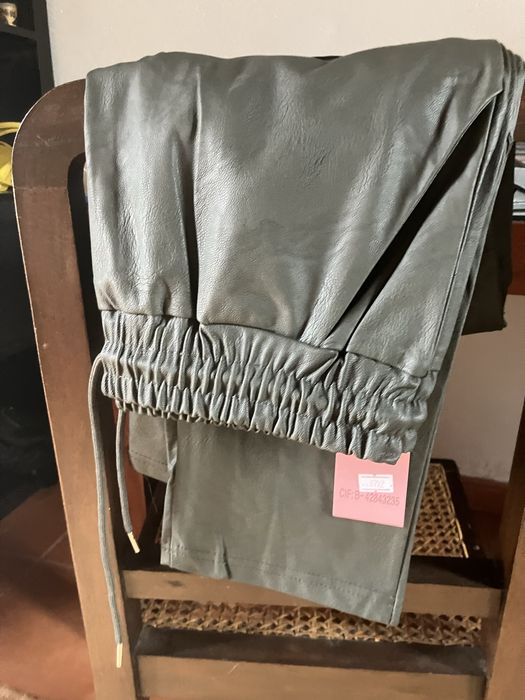 Calca ecopele verde kaqui