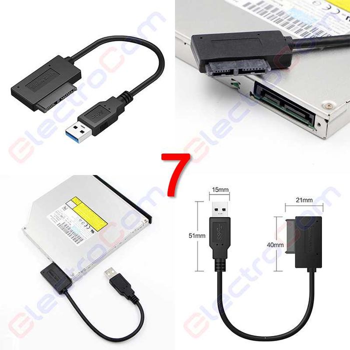 Фрейм-перехідник, кабель, кишеня, Optibay, SSD, HDD, DVD-RW