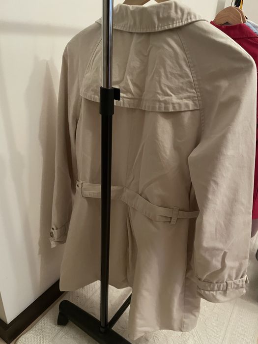 Gabardine de cor bege clara