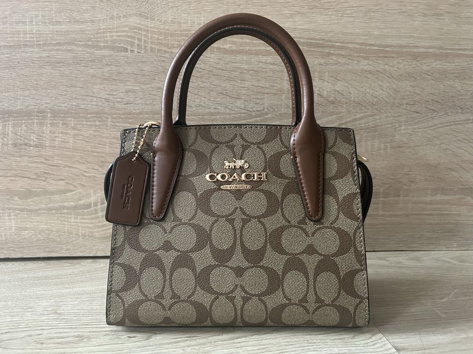 COACH Signature Mini Satchel Canvas