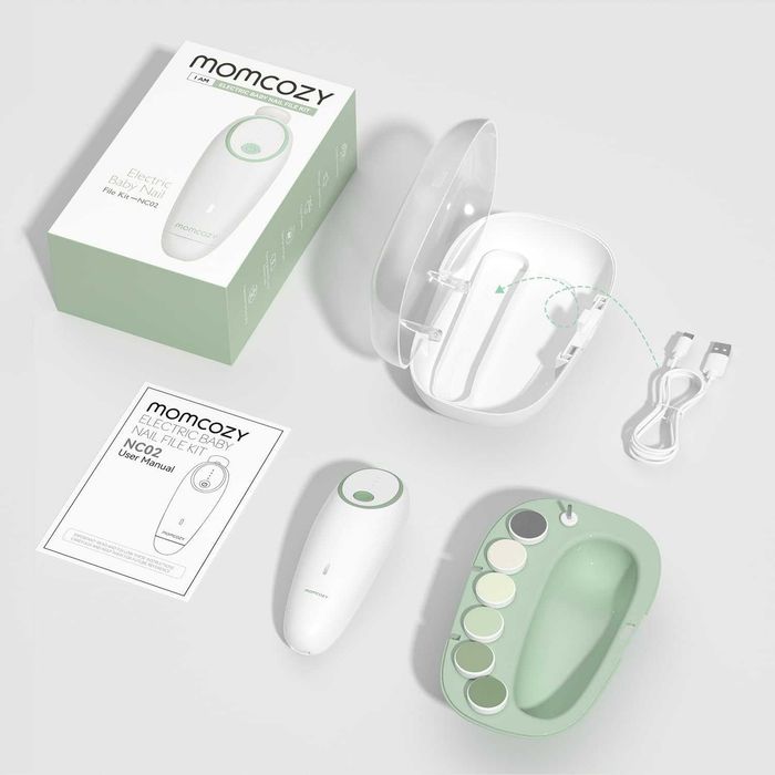 Pilnik do Paznokci Momcozy Elektryczny obcinacz dla dzieci niemowląt USB-C