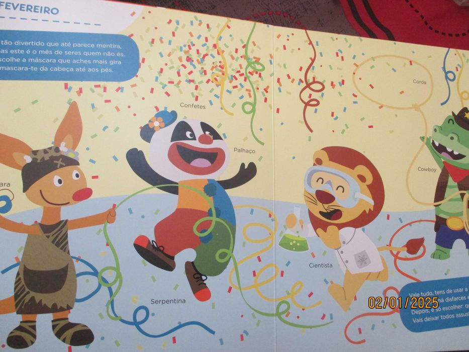 Livro para crianças - Panda - Os meses do ano