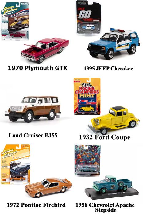 Колекційні моделі 1/64 MiniGT, Auto World, Johnny lightning, Kyosho