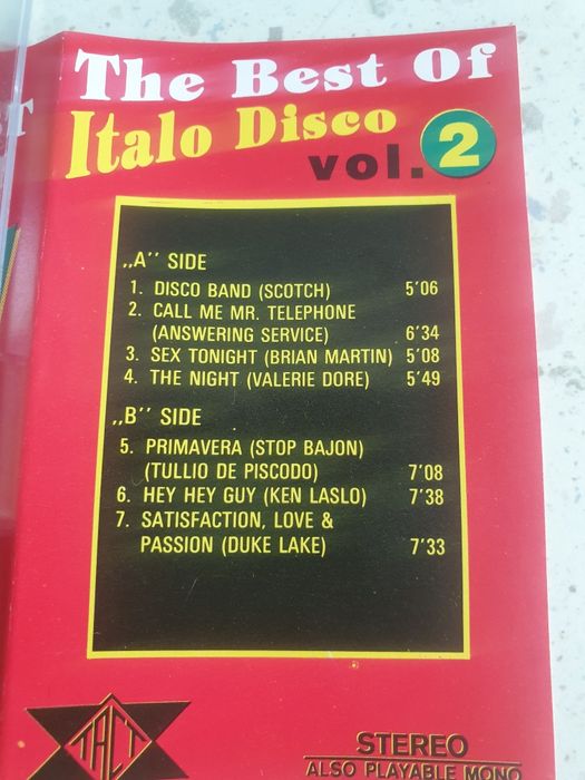 The best of italo disco vol. 2 - kaseta