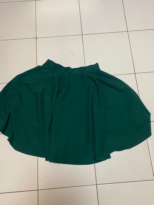 zielona spódnica z koła