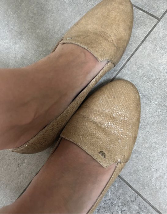 Polbuty loafersy bezowe r 36Wojas 24cm