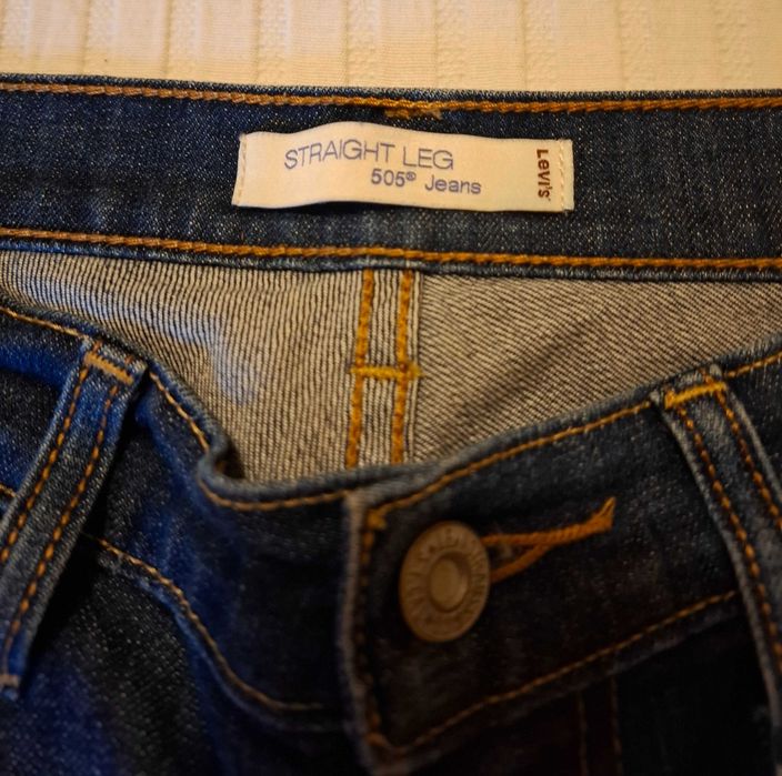 Calças / Jeans Levis Straight Leg 505 Jeans - Originais - Mulher