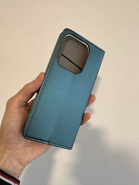 Etui z klapką zamykane ciemna zieleń do XIAOMI REDMI 15C 4G / 5G