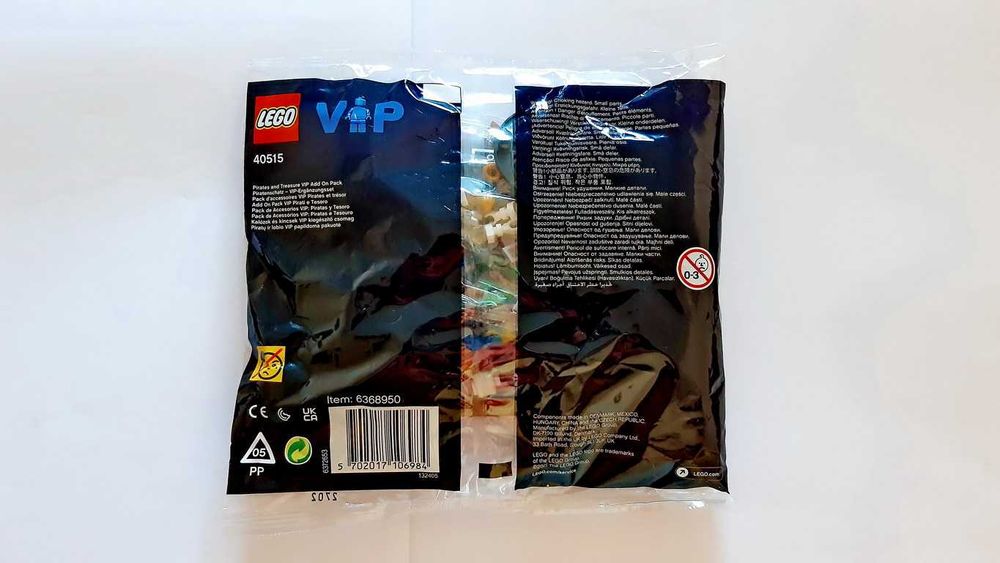 Lego Brand 40515 Pirates and Treasure VIP Add On Pack polybag selado