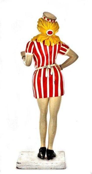 Figura de empregada retro