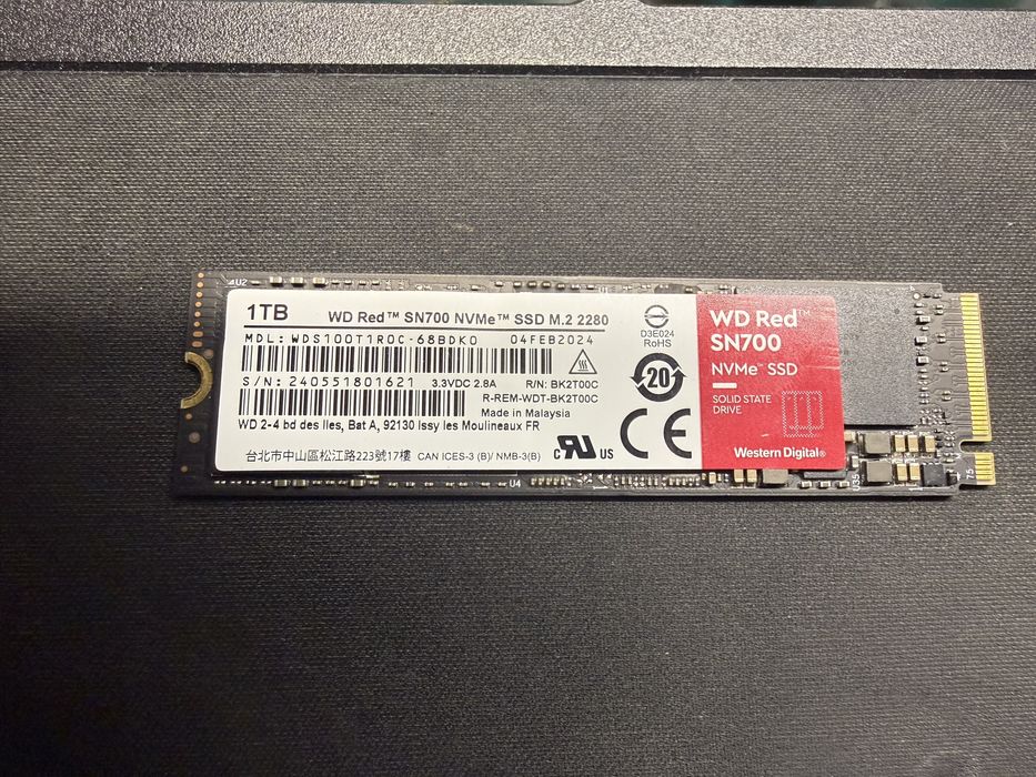 Dysk nvme m2 WD Red 1Tb