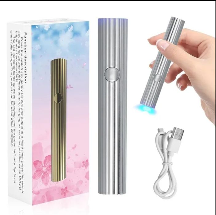 УФ фонарик на прищепке для маникюра