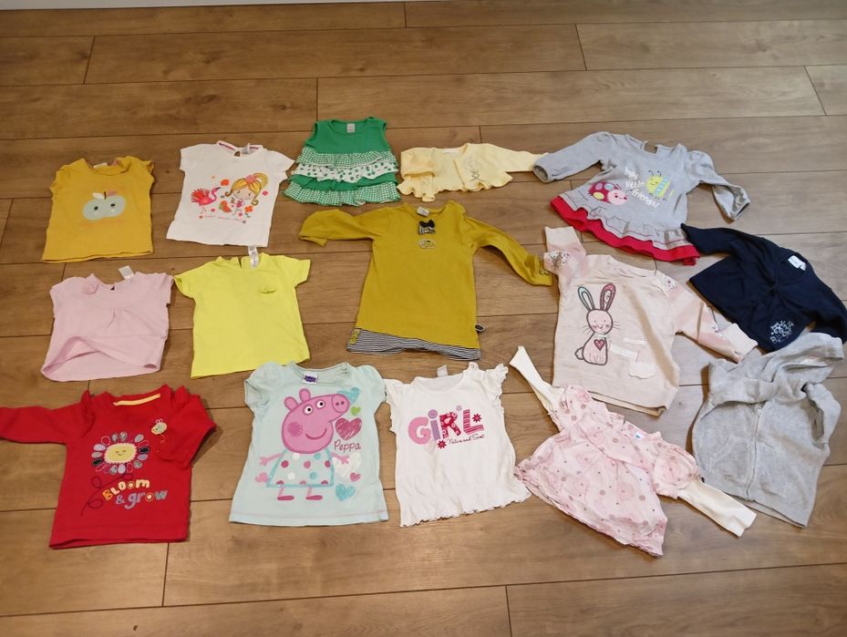Mega paka ubrań dla dziewczynki H&M Zara Next k. 60 szt roz 0-24