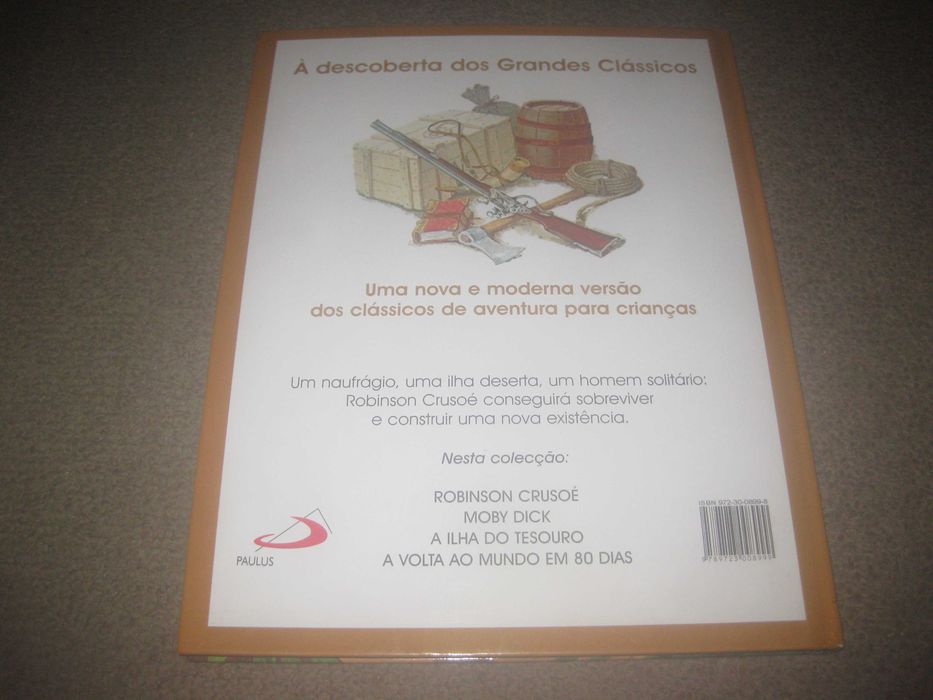 Livro "Robinson Crusoé" de Daniel Defoe