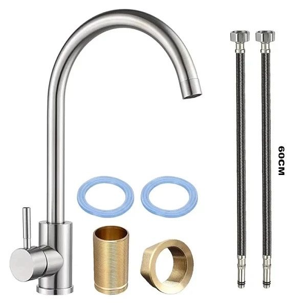 Torneira misturadora bancada de cozinha nova inclui bichas