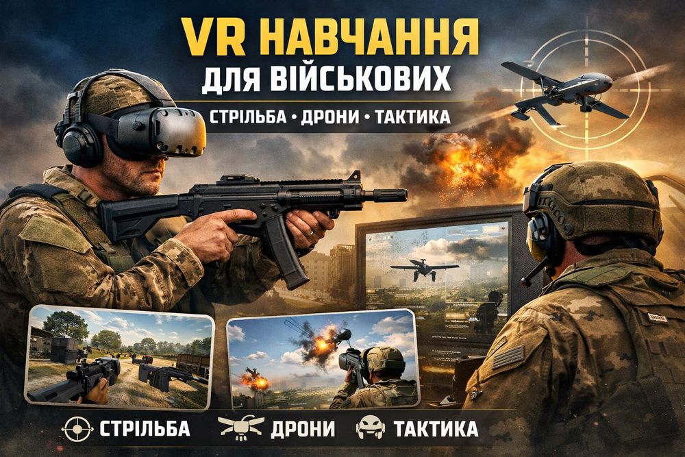VR навчання для військових | Стрільба, дрони, тактика