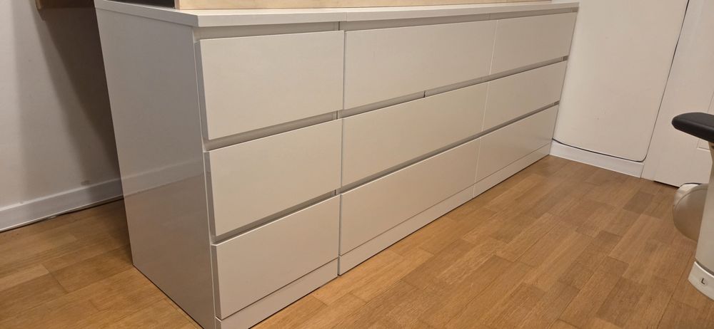 Komoda Malm  IKEA biała 160 cm, 6 szuflad