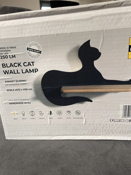 Półka Lampa kinkiet Cat nowa