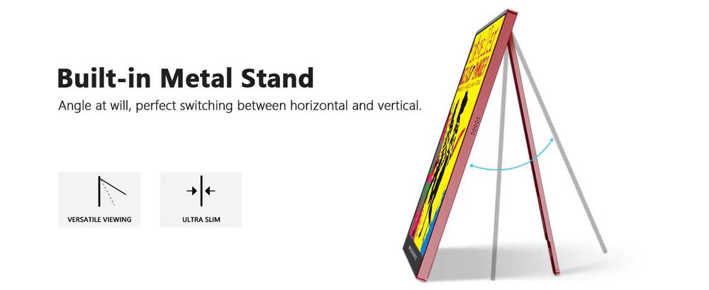 Портативний монітор [120Hz] 16" [FHD+ 1920*1200p] IPS [100% sRGB]