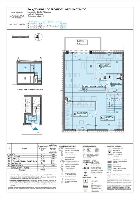 3-pokojowe mieszkanie 61m2 + balkon Bez Prowizji