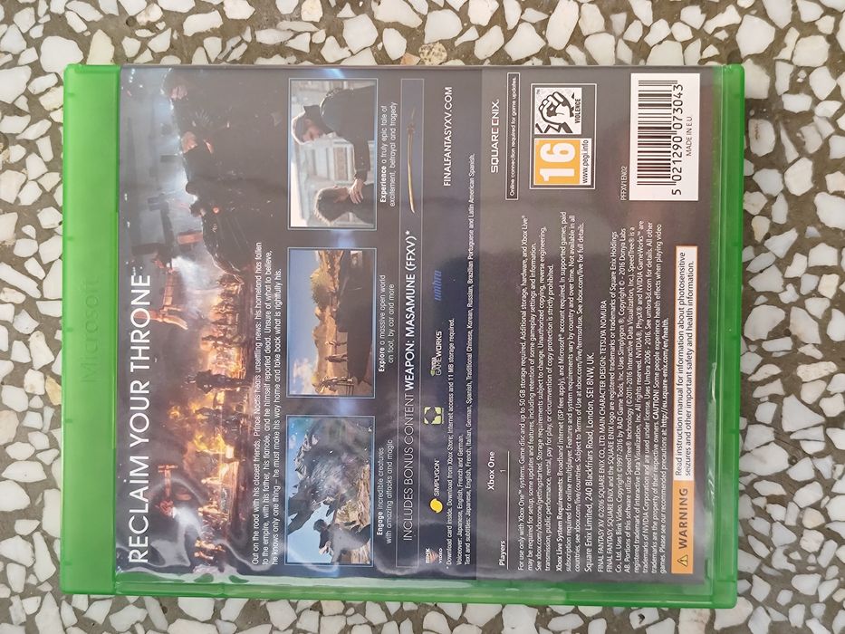 Final Fantasy 15 Xbox one Series X