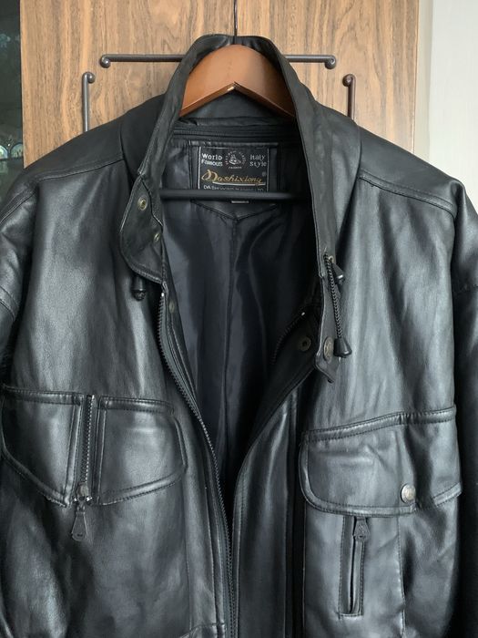 Куртка кожаная муж