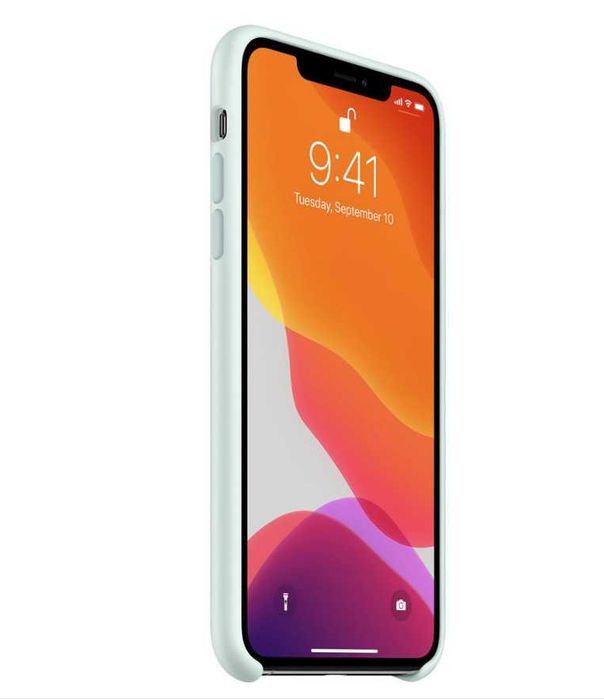 Оригинал! Фирменный чехол iPhone 11 Pro Max Silicone Case Seafoam