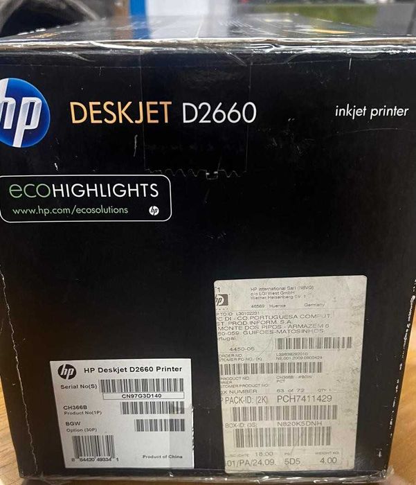 Impressora HP DeskJet D2660 NOVA