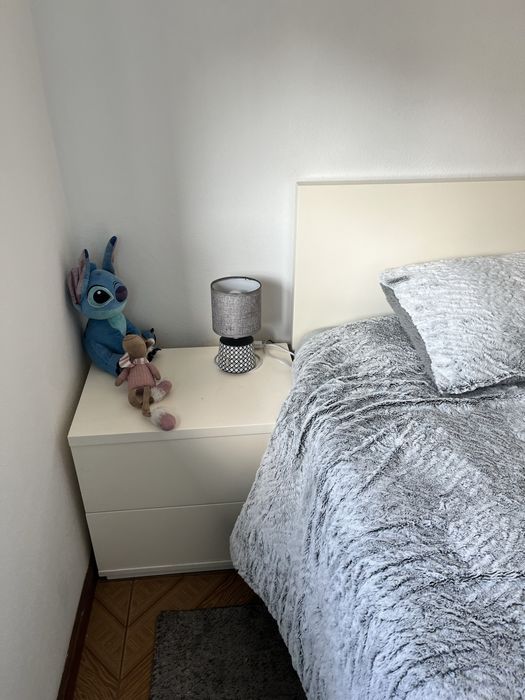 Quarto de casal lacado branco