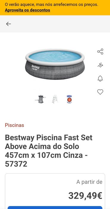 Piscina Bestway Fast set 457 X 107