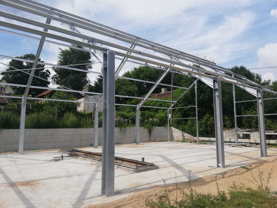 Konstrukcja Stalowa  hali hala wiata7m30m4m BEZ POZWOLENIA