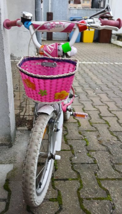 Sprzedam rower dla dziewczynki różowo bialy