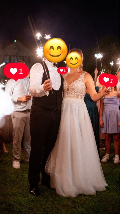 Sprzedam suknię ślubną litera A