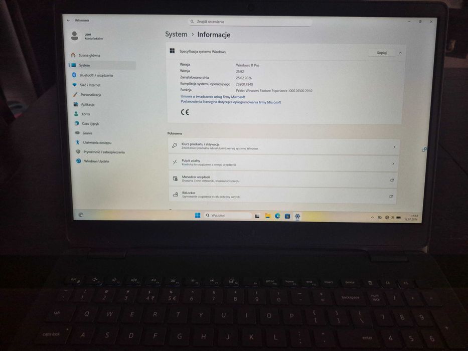 Laptop poleasingowy DELL 15'