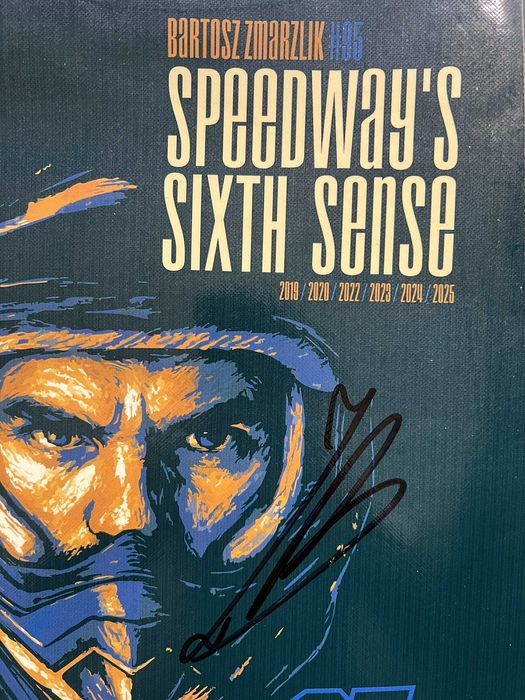 Bartosz Zmarzlik plastron żużlowy Speedway GOLD + certyfikat autentycz