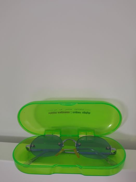 Vision Express błękitne srebrne męskie/unisex okulary przeciwsłoneczne