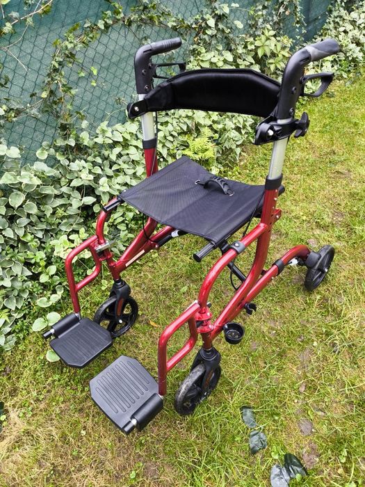 Chodzik balkonik rollator z funkcją  wózka inwalidzkiego 2 funkcje.