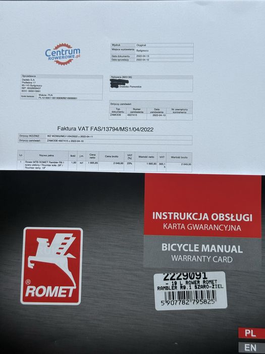 Rower Romet Rambler R9.1