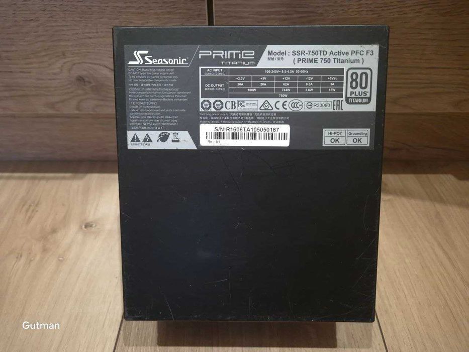 Блок питания живлення Seasonic PRIME SSR-750TD 750W 80 PLUS Titanium