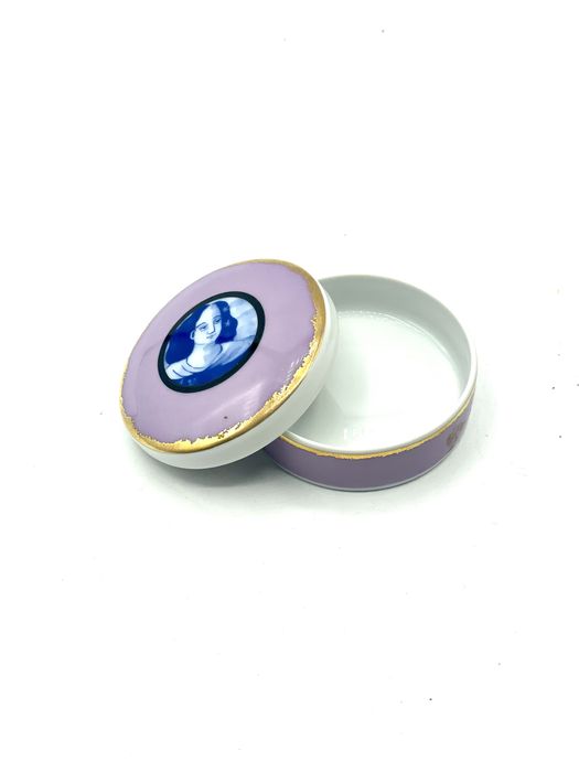 Caixa porcelana vista alegre violeta Portraits Damas