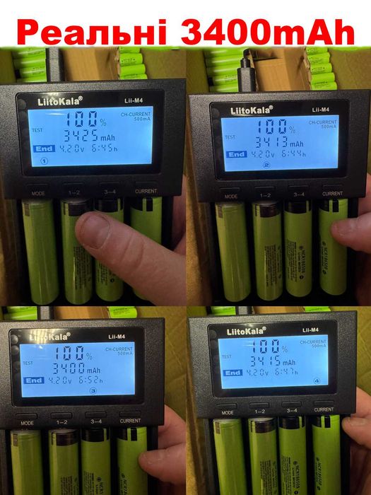 Аккумулятор Panasonic NCR18650B реальные 3400mAh - выпуклый плюс