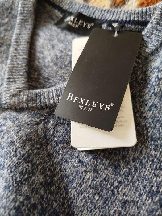 Стильний новий чоловічий светр офісного стилю  німецького бренду BEXLEYS