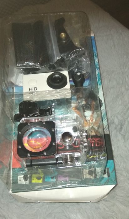 Kamerka sportowa full HD 1080p nowe pełny zestaw