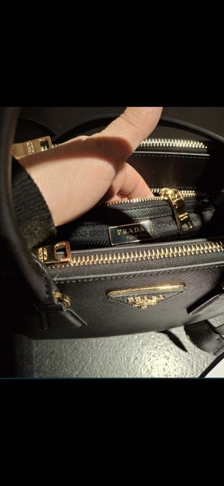 Mala prada preta 23cm