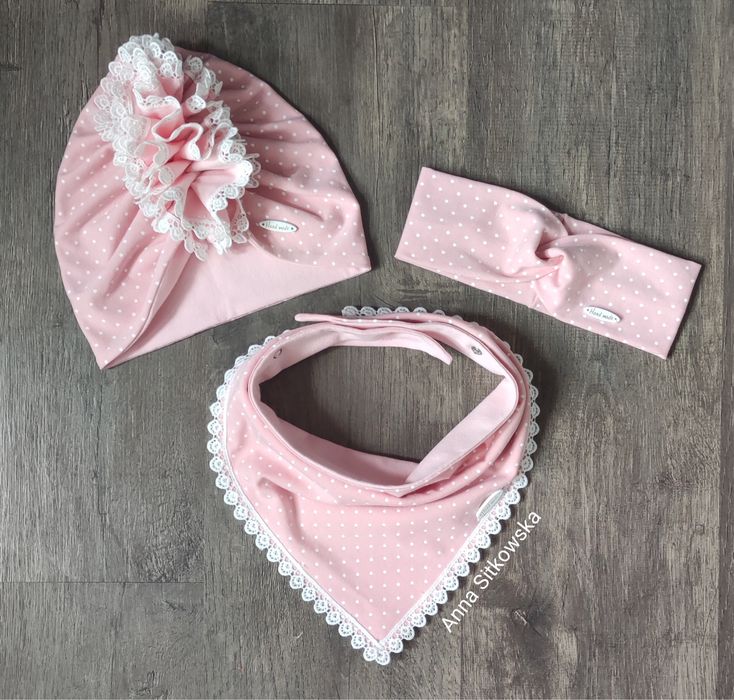 Czapka Turban chusta koronka