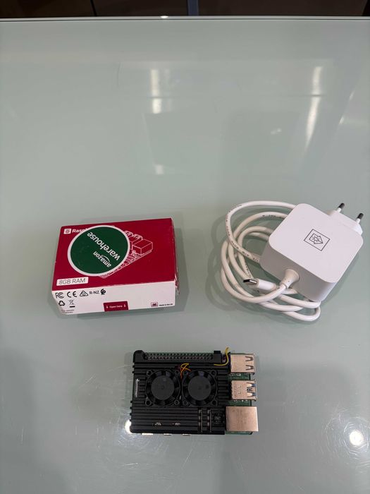 Raspberry Pi 5 8GB RAM (Como Novo / Testado) + Fonte e Cooler Duplo